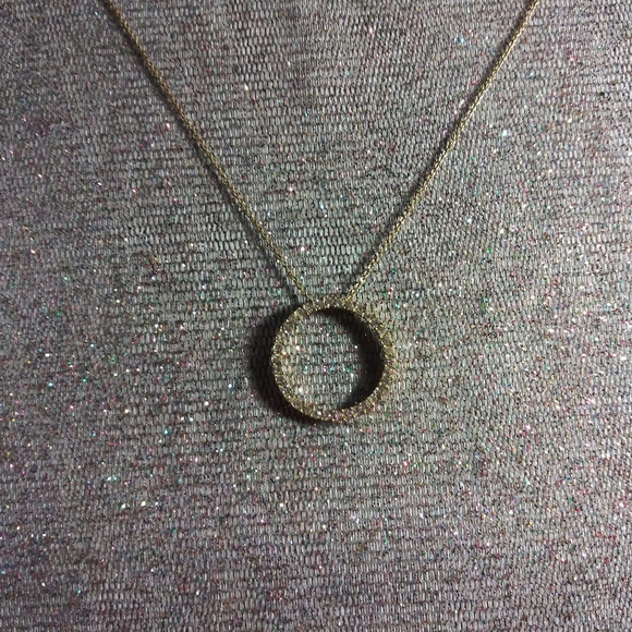 Infinity ring necklace on dainty chain. 80s - Picture 3 of 4